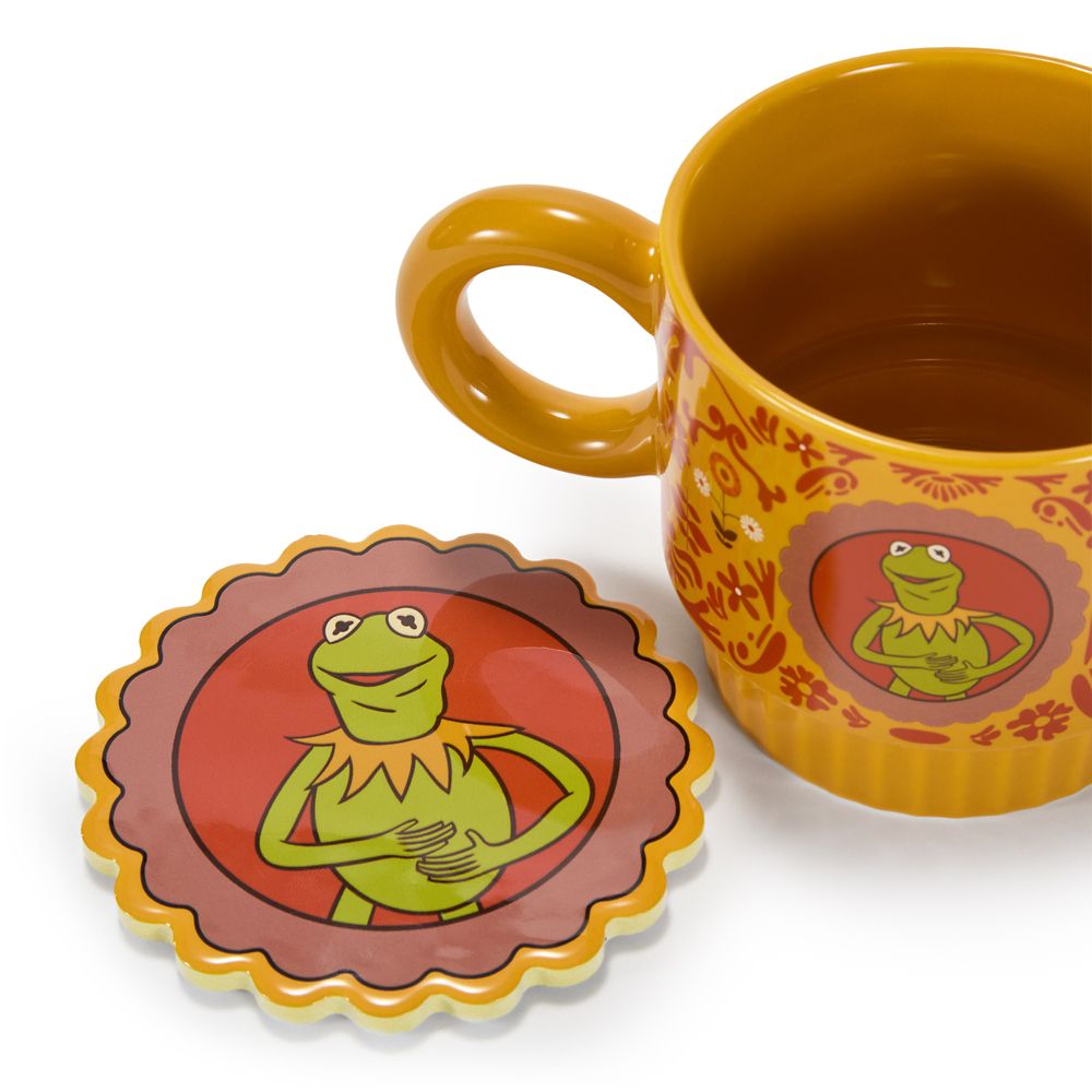 Kermit Mug and Coaster Set &ndash; The Muppet Show 50th Anniversary &ndash; Exclusive