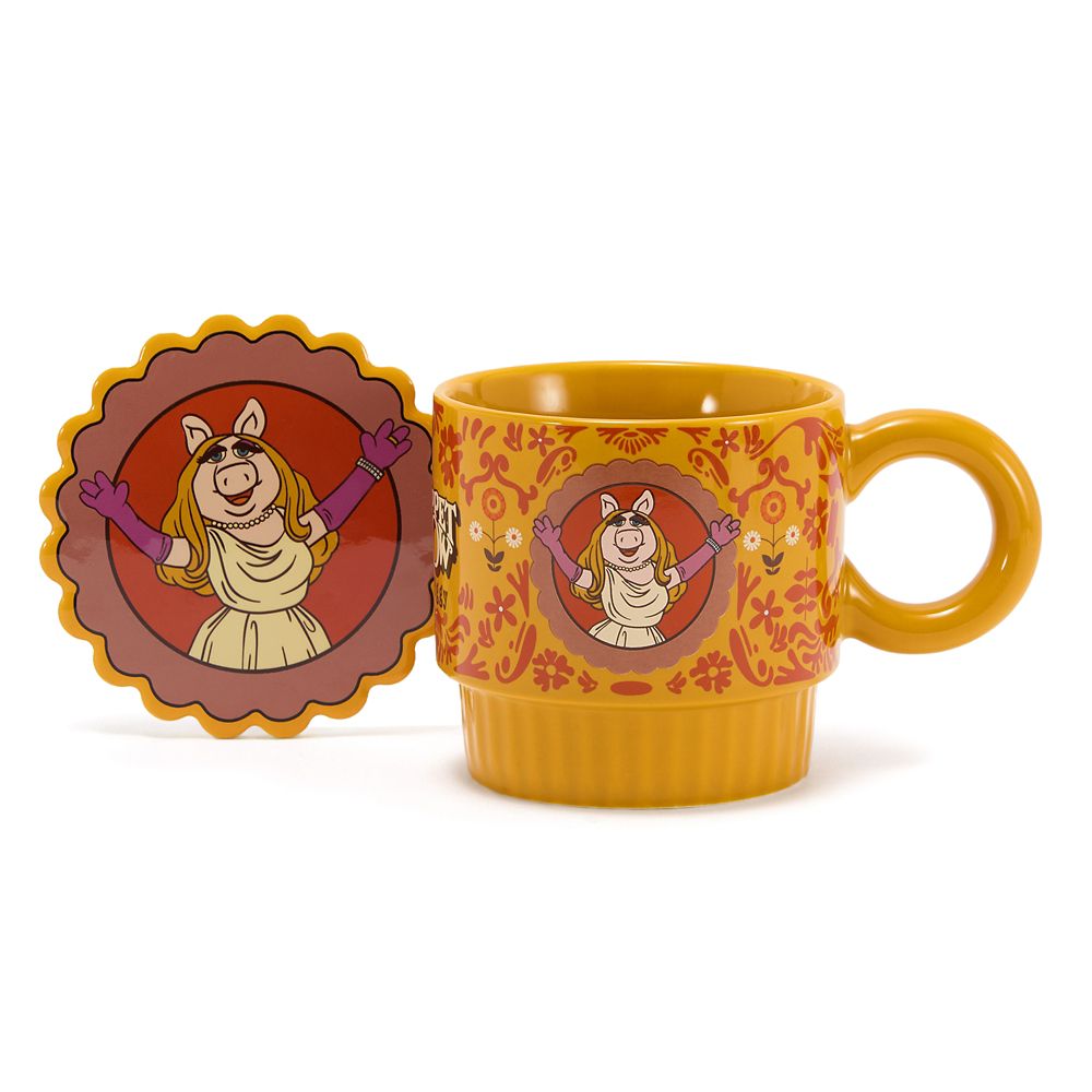 Miss Piggy Mug and Coaster Set &ndash; The Muppet Show 50th Anniversary &ndash; Exclusive