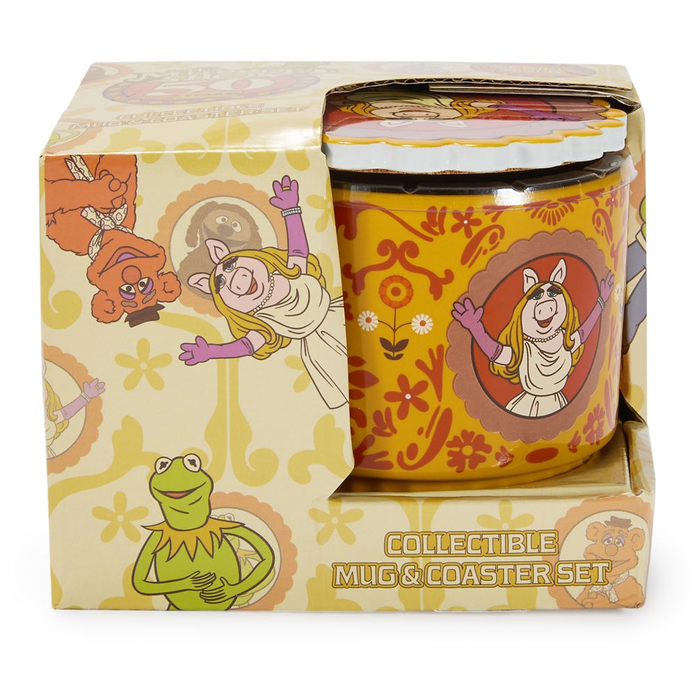 Miss Piggy Mug and Coaster Set &ndash; The Muppet Show 50th Anniversary &ndash; Exclusive