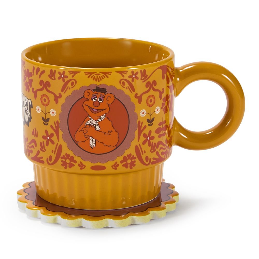 Fozzie Mug and Coaster Set &ndash; The Muppet Show 50th Anniversary &ndash; Exclusive