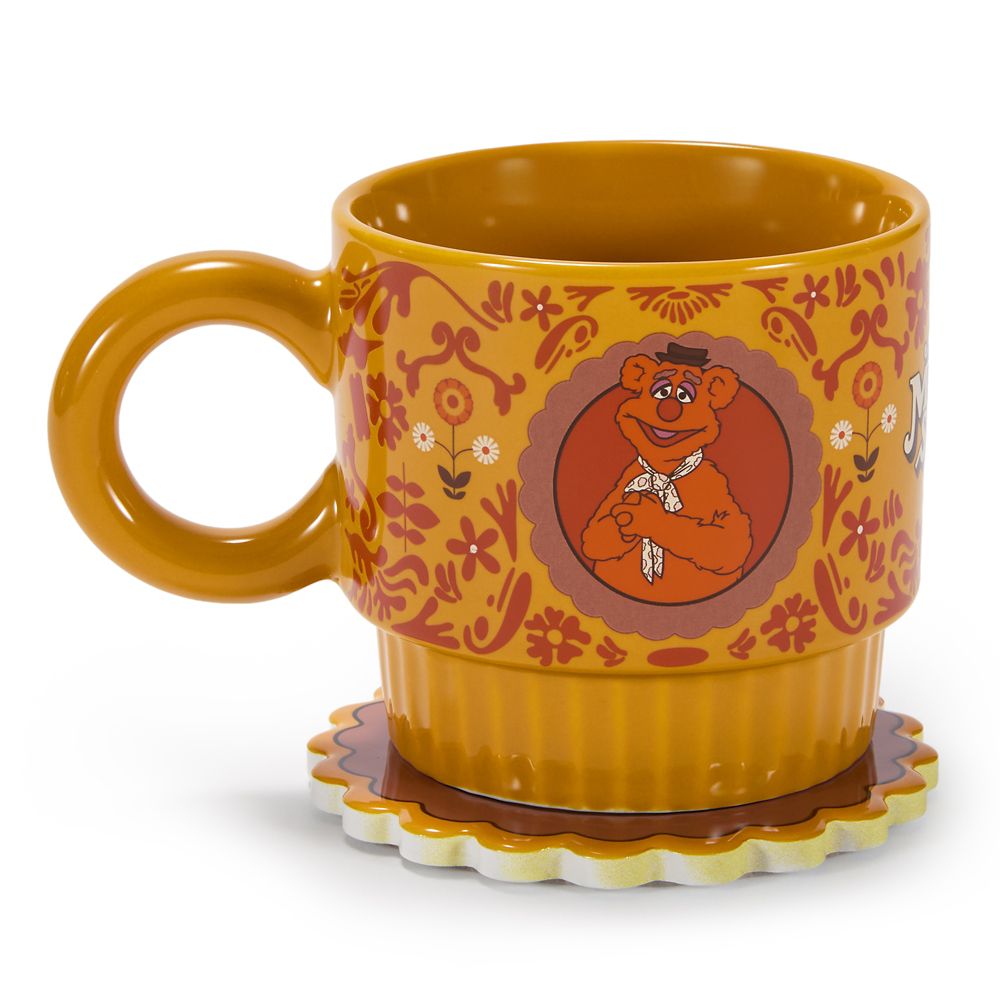 Fozzie Mug and Coaster Set &ndash; The Muppet Show 50th Anniversary &ndash; Exclusive