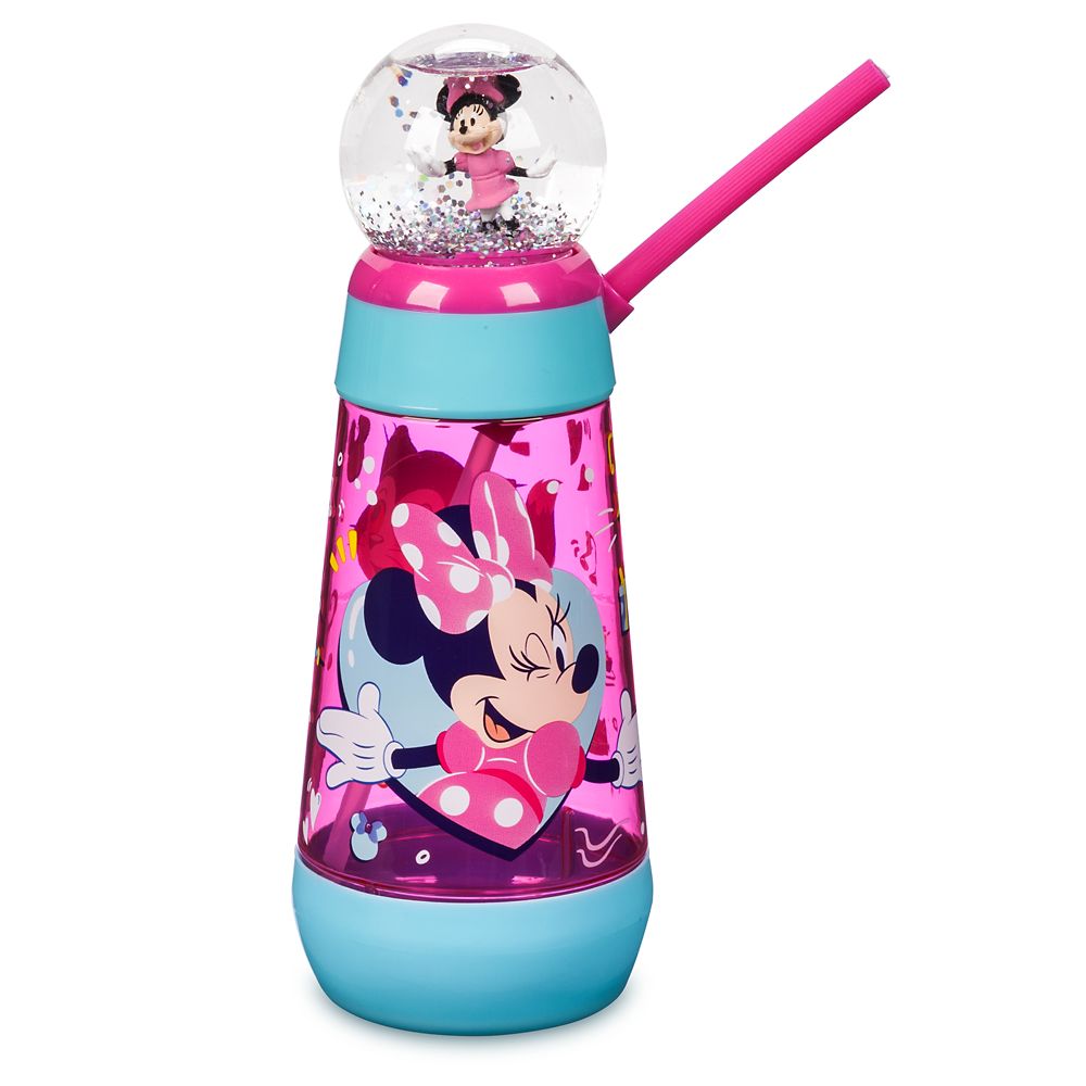 Minnie Mouse Snowglobe Tumbler with Straw