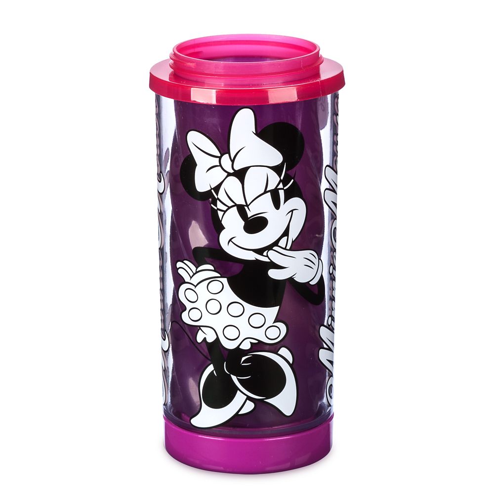 Minnie Mouse Color Changing Water Bottle with Built-In Straw  