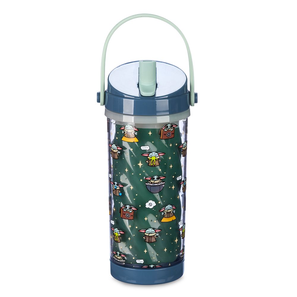 Grogu Color-Changing Water Bottle with Built-In Straw &ndash; Star Wars: The Mandalorian