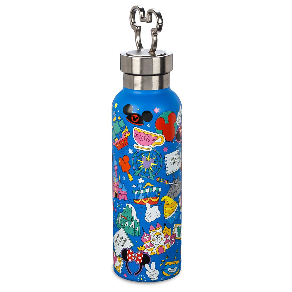 Play in the Park Stainless Steel Water Bottle with Clip - Walt Disney World