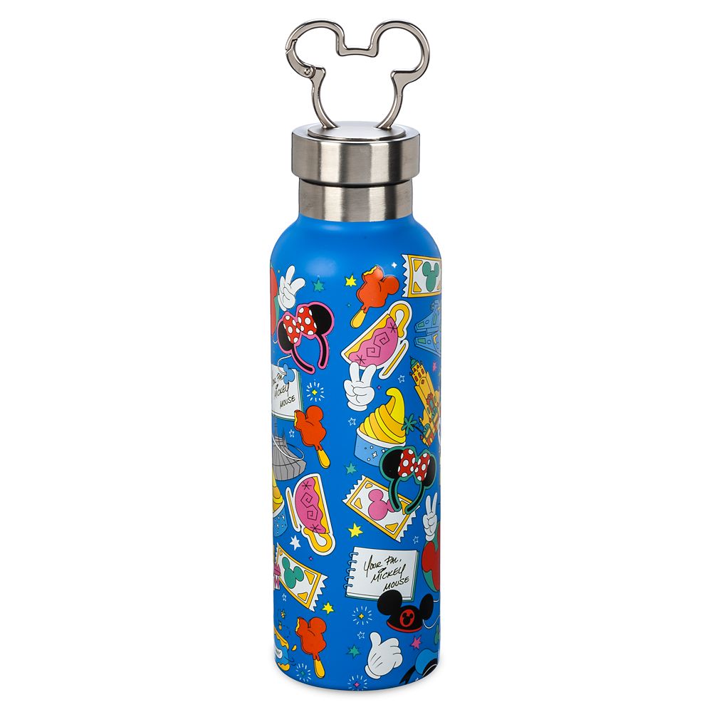 Play in the Park Stainless Steel Water Bottle with Clip - Walt Disney World