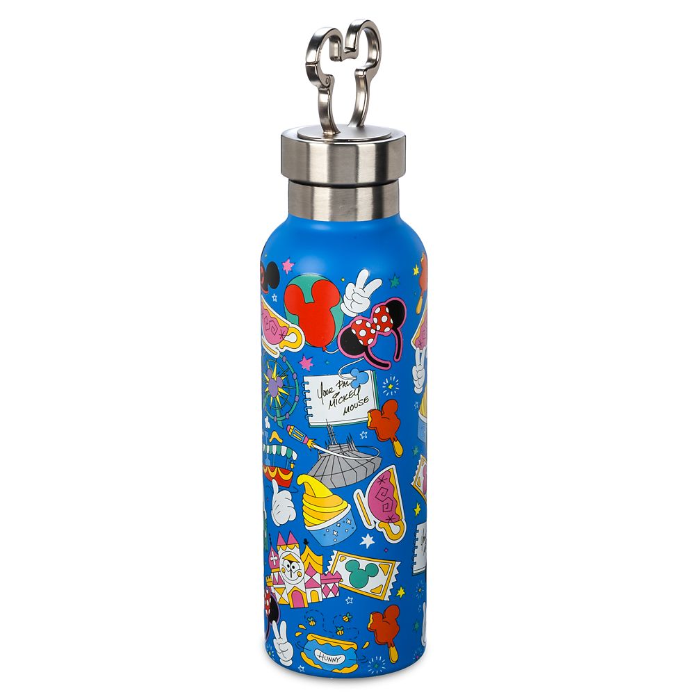 Play in the Park Stainless Steel Water Bottle with Clip - Disneyland