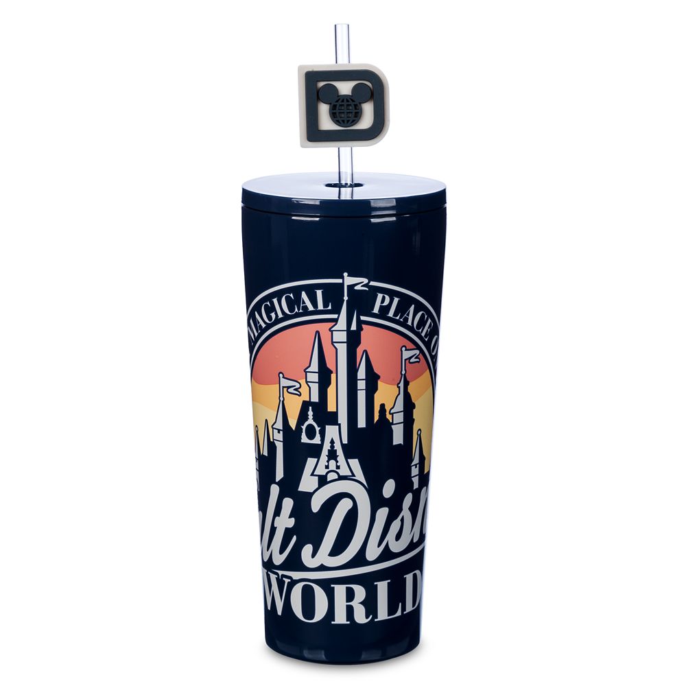 Walt Disney World Stainless Steel Tumbler with Straw