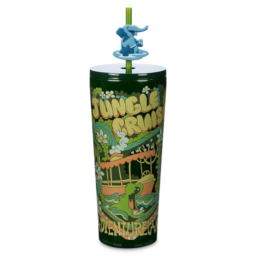 Disneys Jungle Cruise Stainless Steel Tumbler with Straw