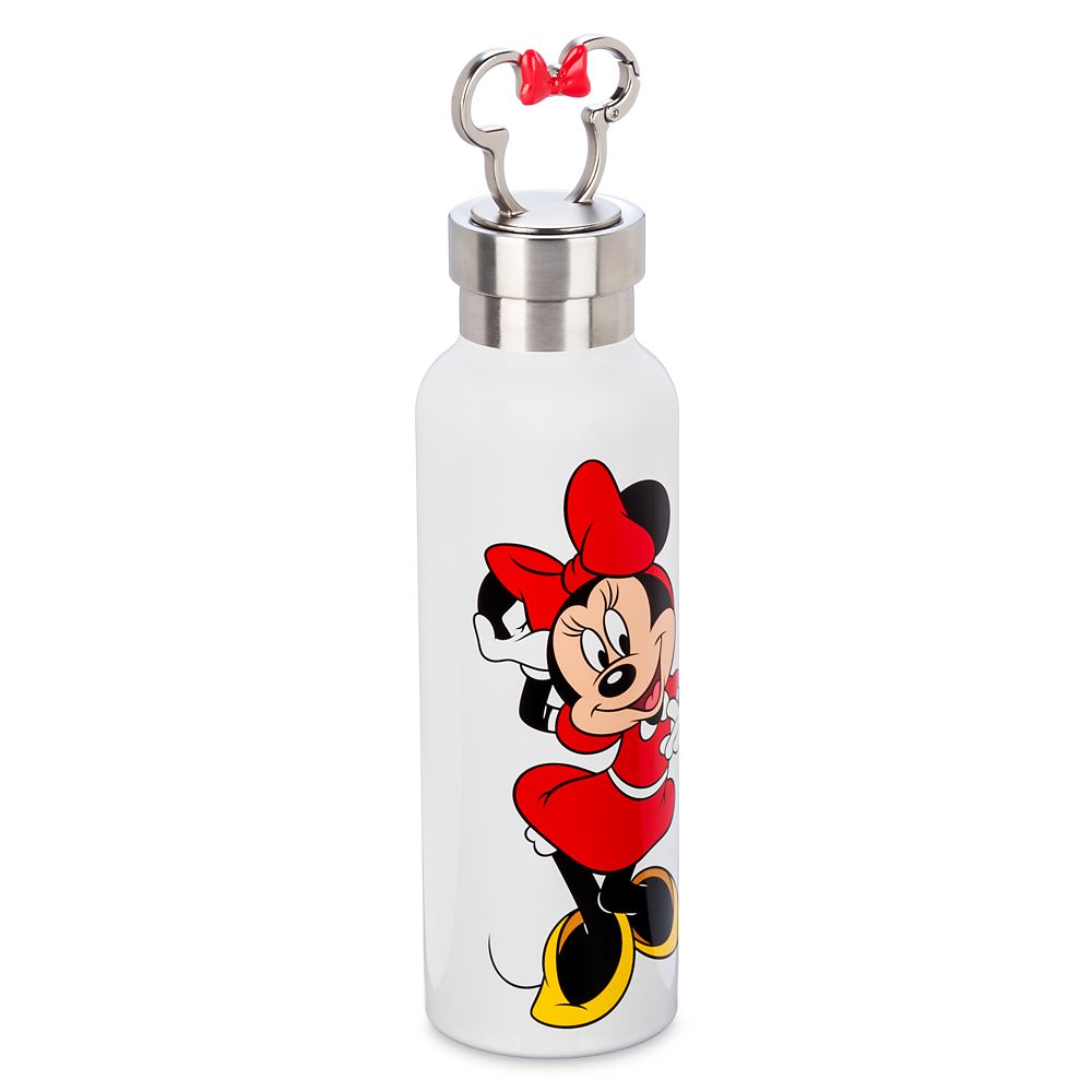Minnie Mouse Stainless Steel Water Bottle with Clip