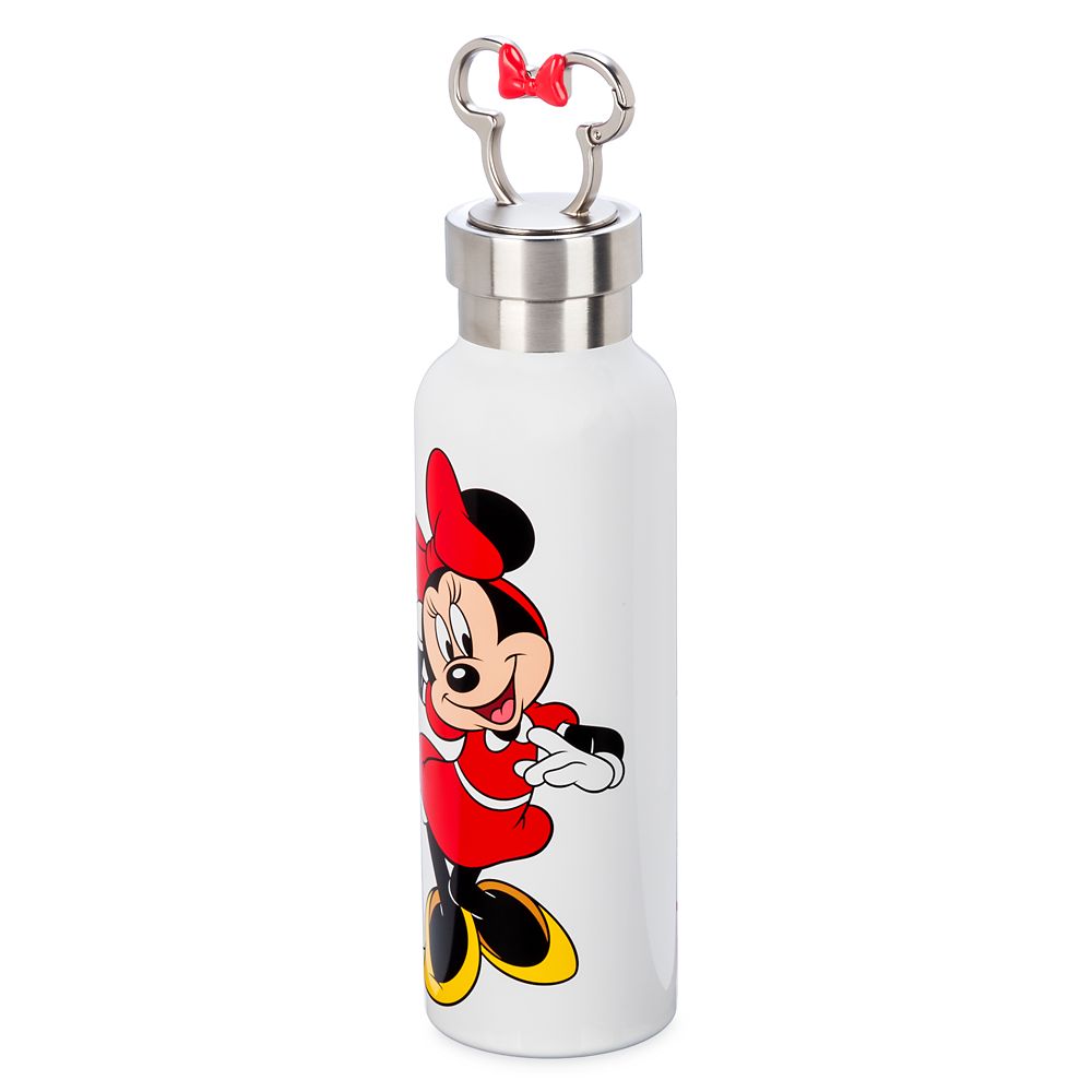 Minnie Mouse Stainless Steel Water Bottle with Clip
