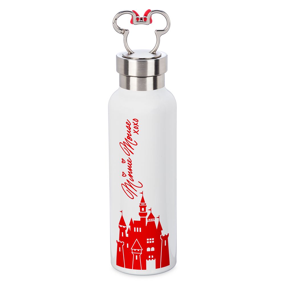 Minnie Mouse Stainless Steel Water Bottle with Clip