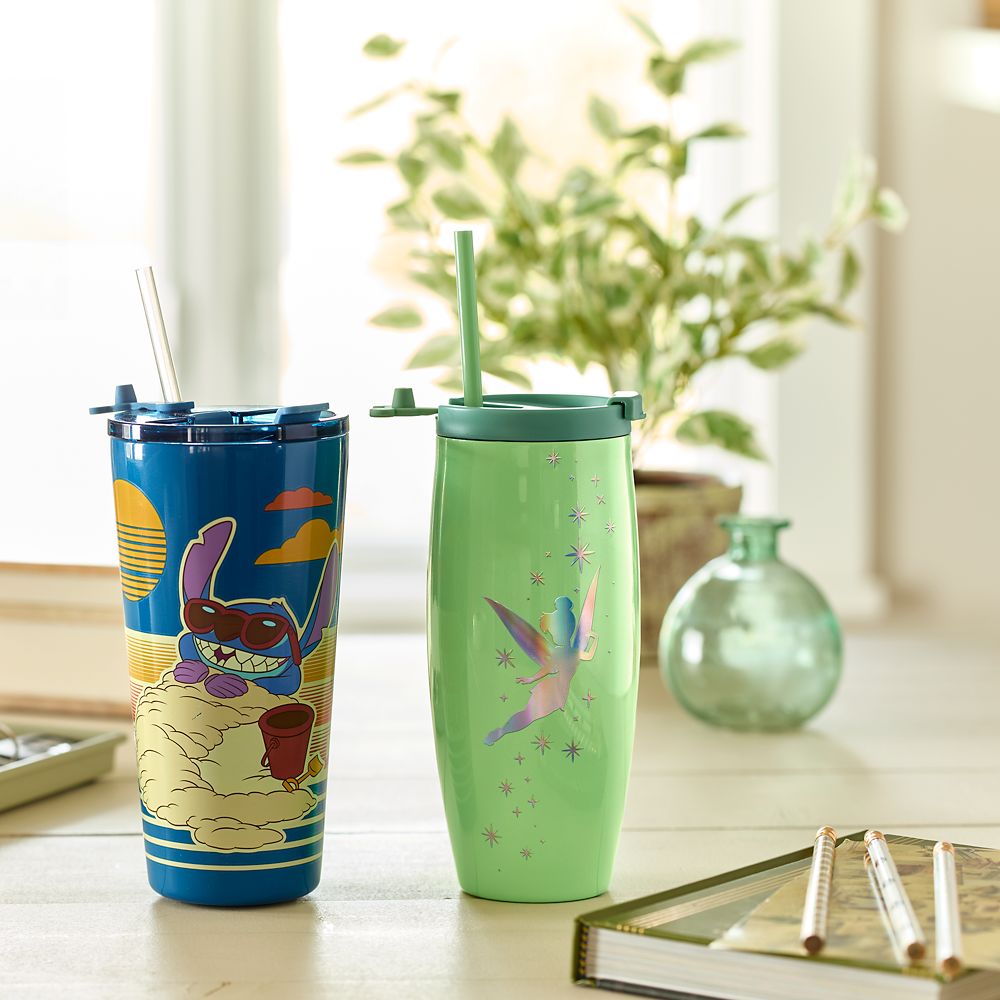 Stitch Stainless Steel Tumbler with Straw - Lilo & Stitch