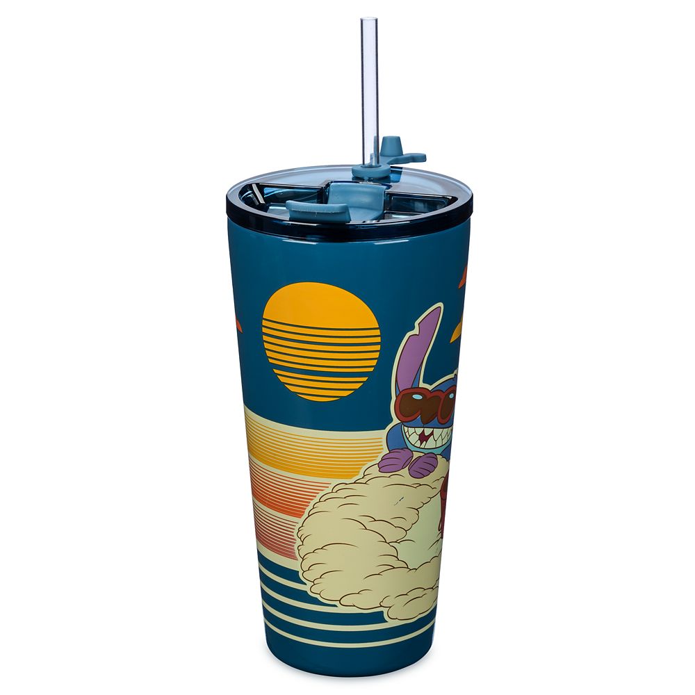 Stitch Stainless Steel Tumbler with Straw - Lilo & Stitch