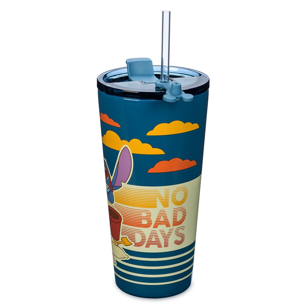 Stitch Stainless Steel Tumbler with Straw - Lilo & Stitch