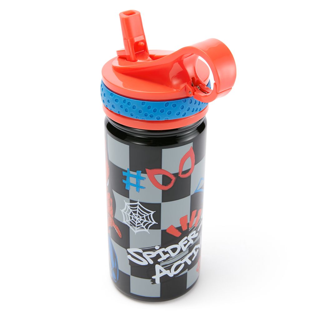 Spider-Man Stainless Steel Water Bottle with Built-In Straw