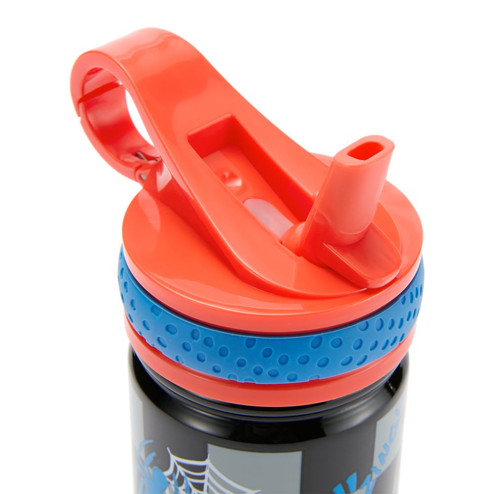 Spider-Man Stainless Steel Water Bottle with Built-In Straw