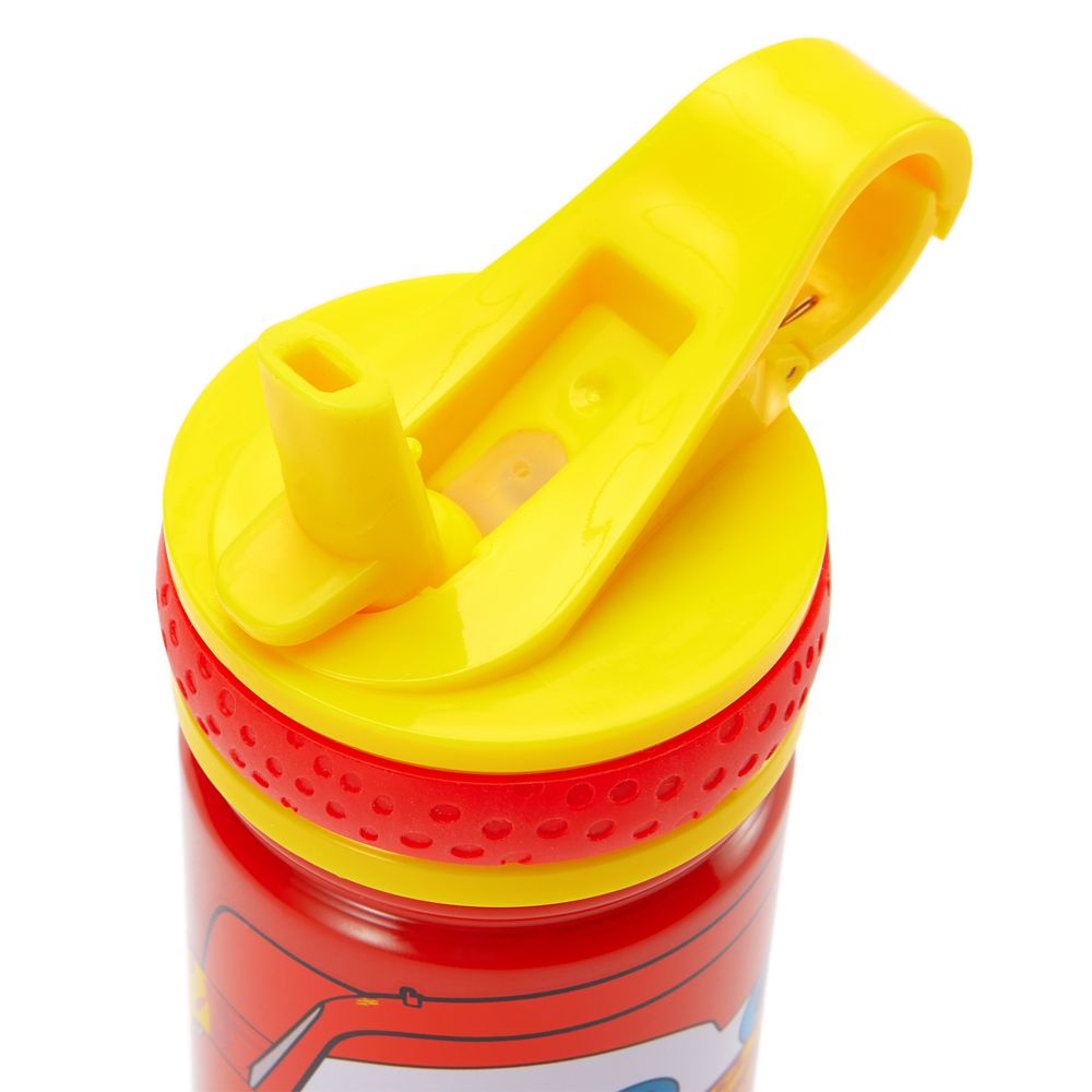 Lightning McQueen Stainless Steel Water Bottle with Built-In Straw - Cars