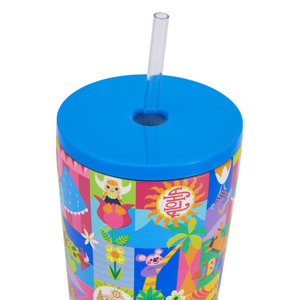 Disney it's a small world 22 oz. Stainless Steel Tumbler with Straw
