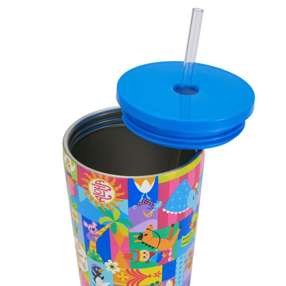 Disney it's a small world 22 oz. Stainless Steel Tumbler with Straw