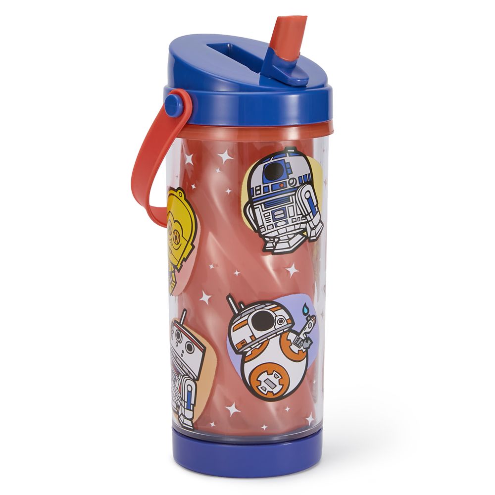 Droids 10 oz. Color-Changing Water Bottle with Built-In Straw and Handle Star Wars Official shopDisney