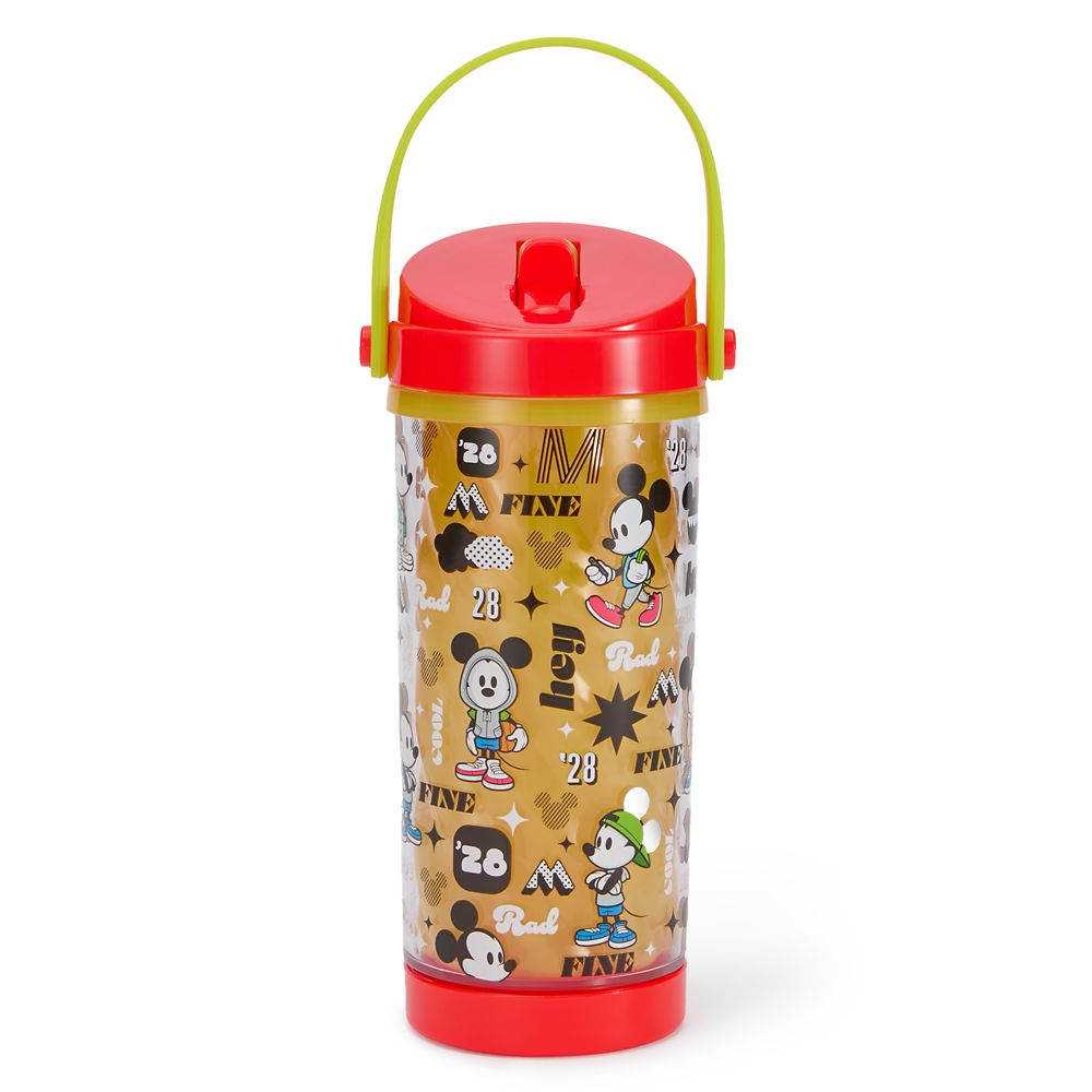 Mickey Mouse 10 oz. Color-Changing Water Bottle with Built-In Straw and Handle Official shopDisney