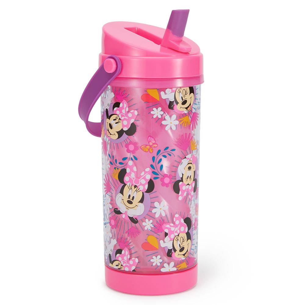 Minnie Mouse 10 oz. Color-Changing Water Bottle with Built-In Straw and Handle