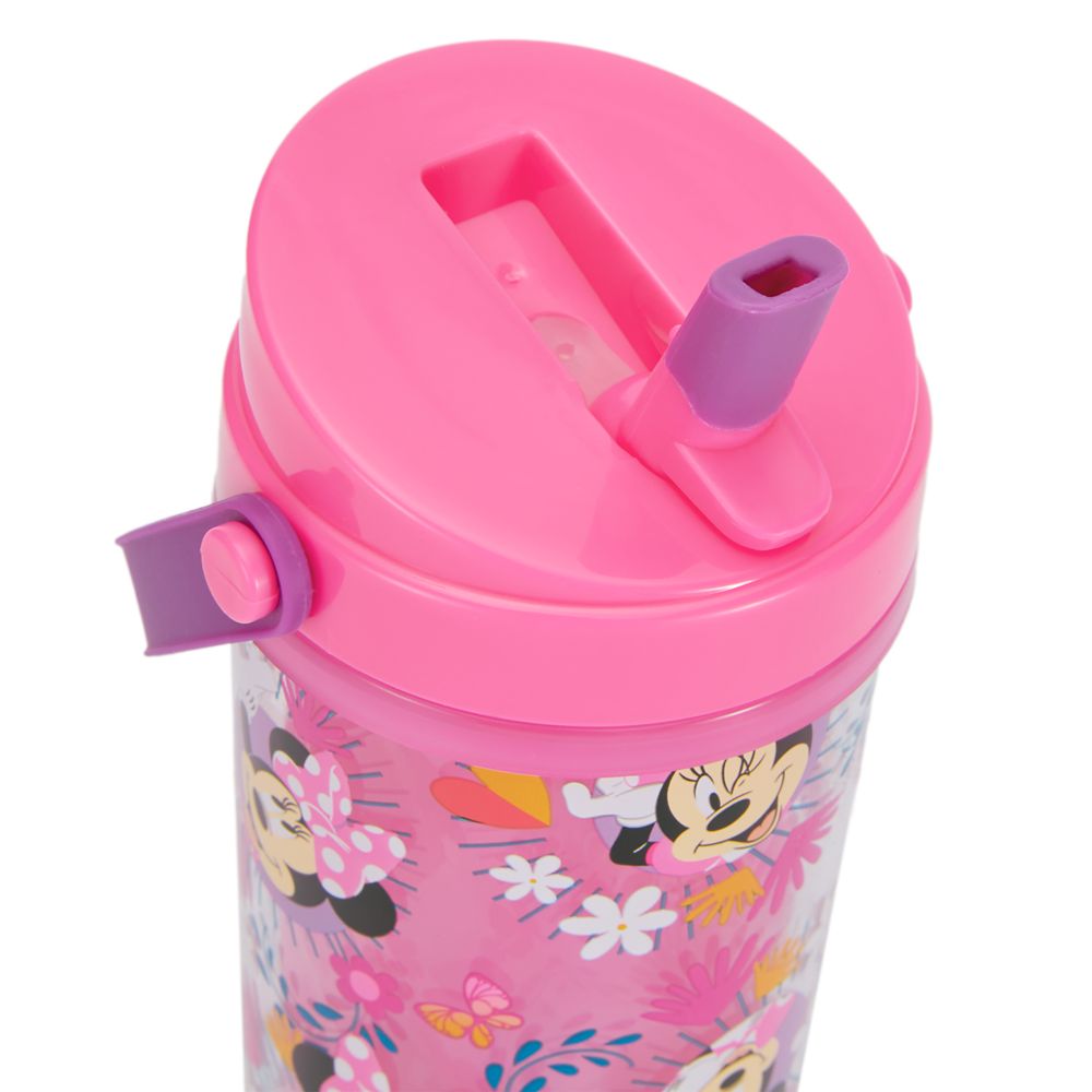 Minnie Mouse 10 oz. Color-Changing Water Bottle with Built-In Straw and Handle
