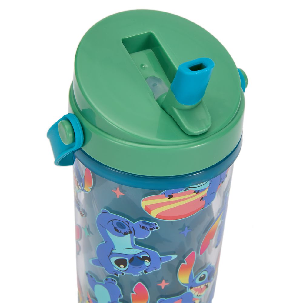 Stitch 10 oz. Color-Changing Water Bottle with Built-In Straw and Handle &ndash; Lilo & Stitch