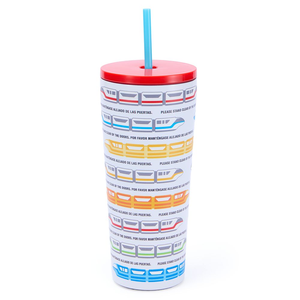 Disney Parks Monorail 22 oz. Stainless Steel Tumbler with Straw
