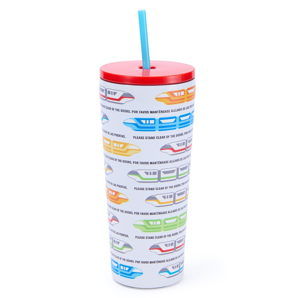 Disney Parks Monorail 22 oz. Stainless Steel Tumbler with Straw