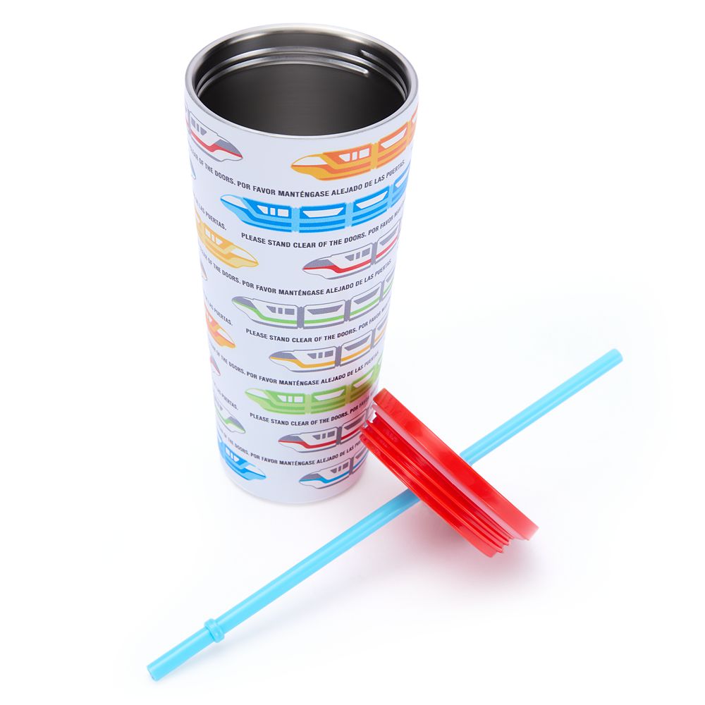 Disney Parks Monorail 22 oz. Stainless Steel Tumbler with Straw