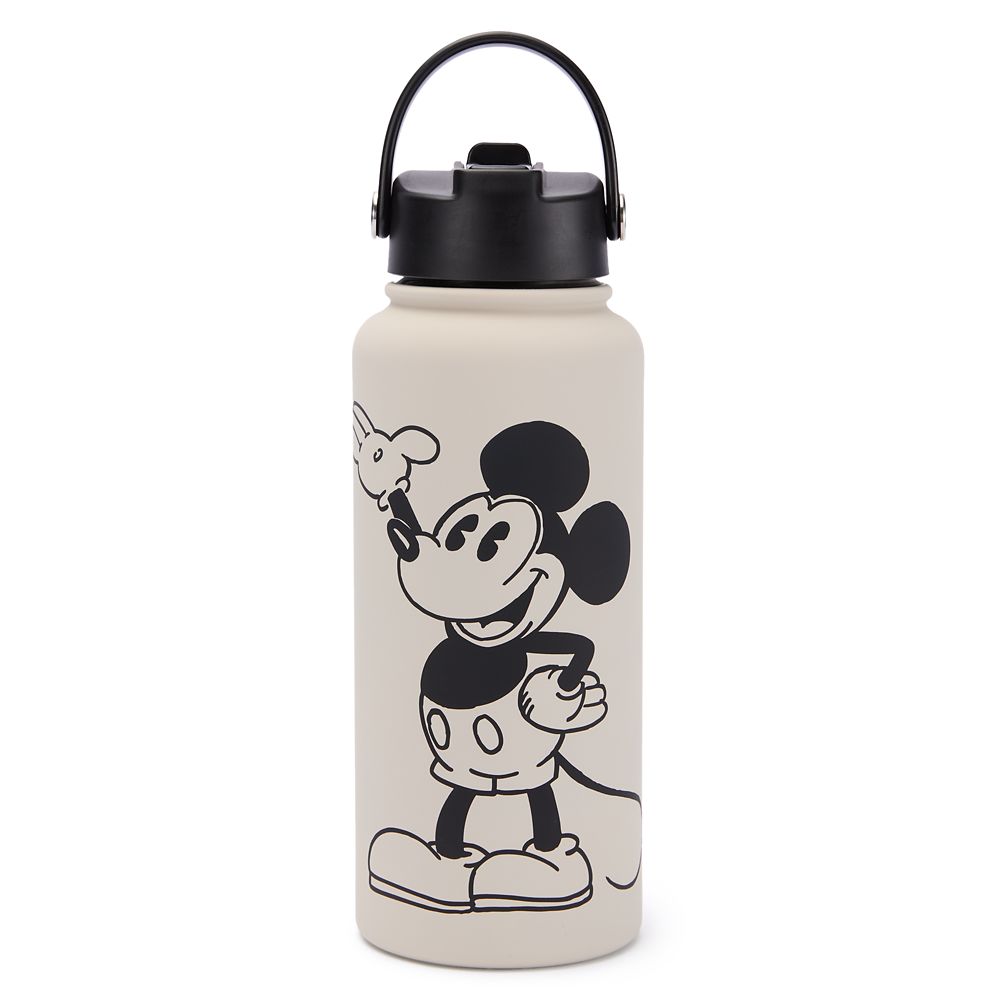 Mickey Mouse 32 oz. Stainless Steel Water Bottle with Built-In Straw Official shopDisney