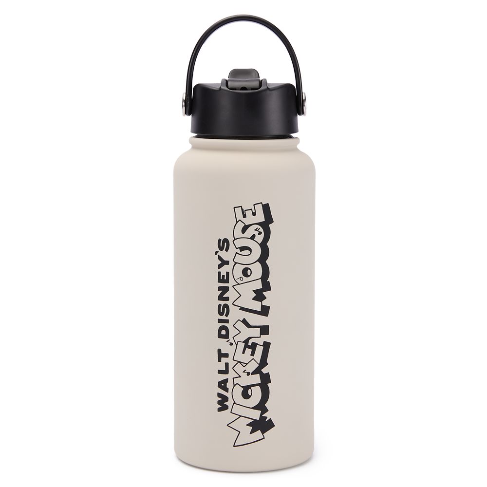 Mickey Mouse 32 oz. Stainless Steel Water Bottle with Built-In Straw