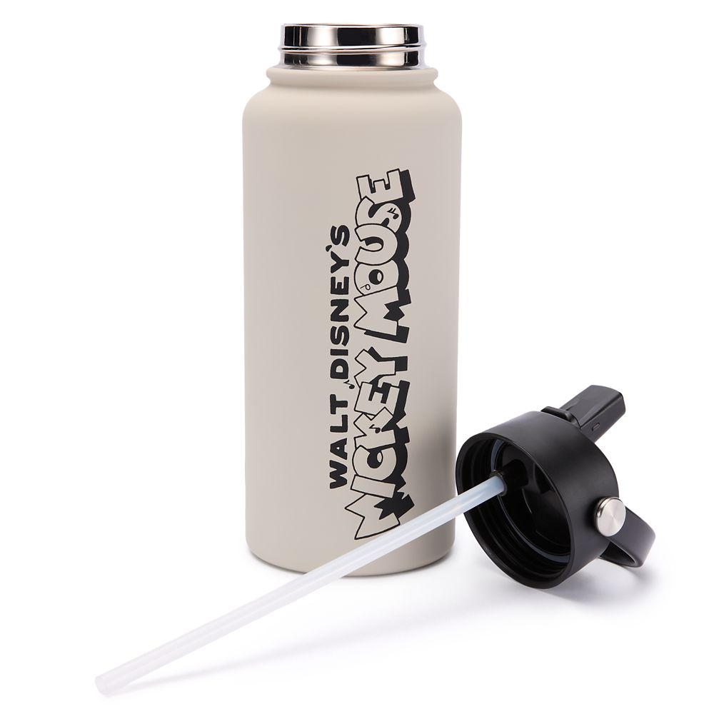 Mickey Mouse 32 oz. Stainless Steel Water Bottle with Built-In Straw