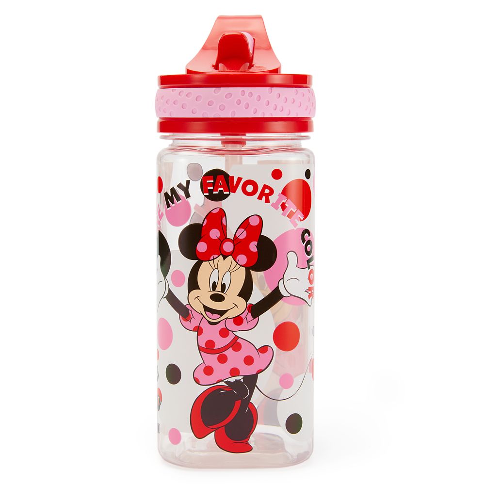 Minnie Mouse 16 oz. Water Bottle with Built-In Straw Official shopDisney