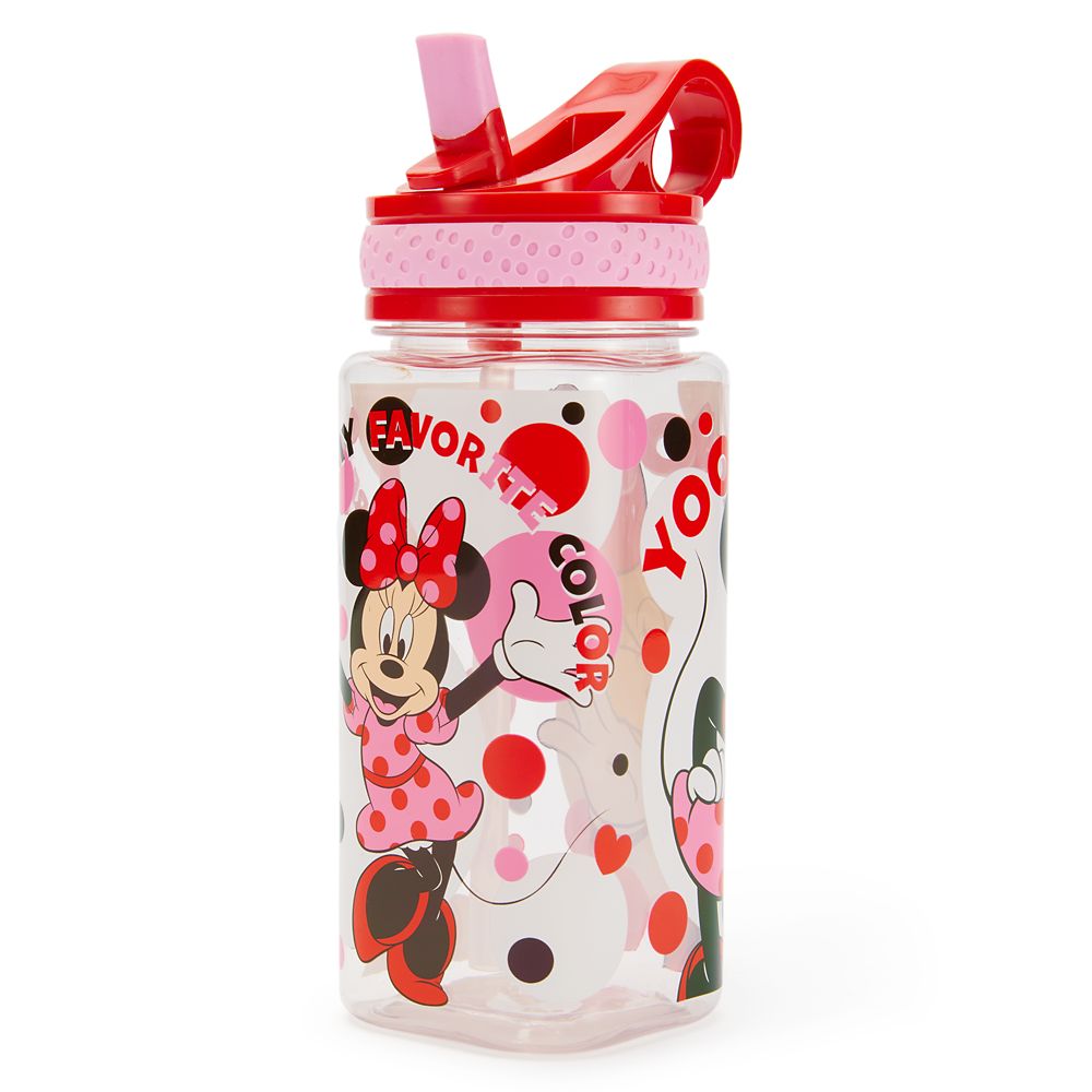 Minnie Mouse 16 oz. Water Bottle with Built-In Straw