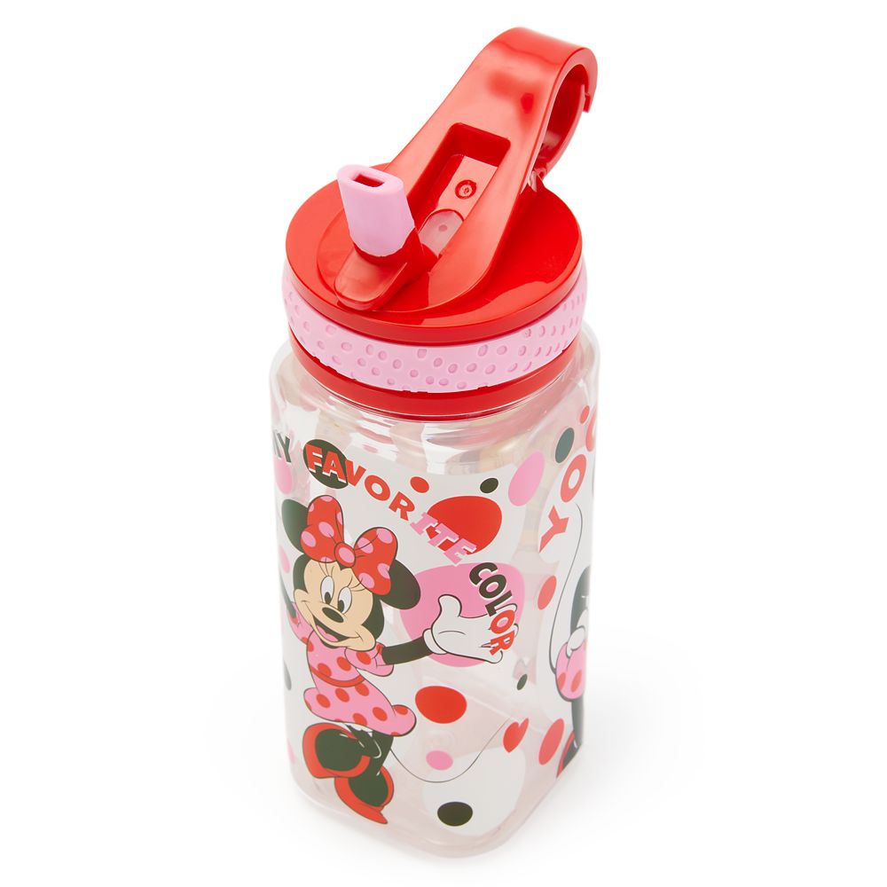 Minnie Mouse 16 oz. Water Bottle with Built-In Straw