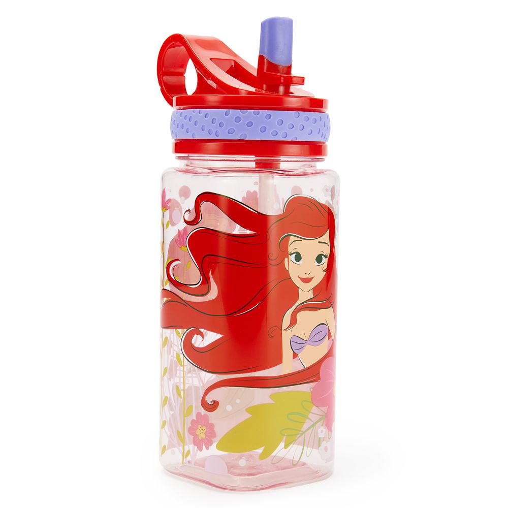 Ariel 16 oz. Water Bottle with Built-In Straw – The Little Mermaid