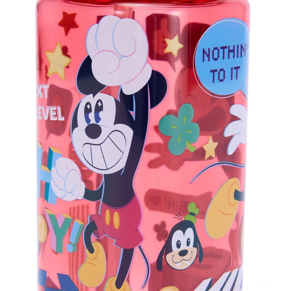 Mickey Mouse and Friends 16 oz. Water Bottle with Built-In Straw