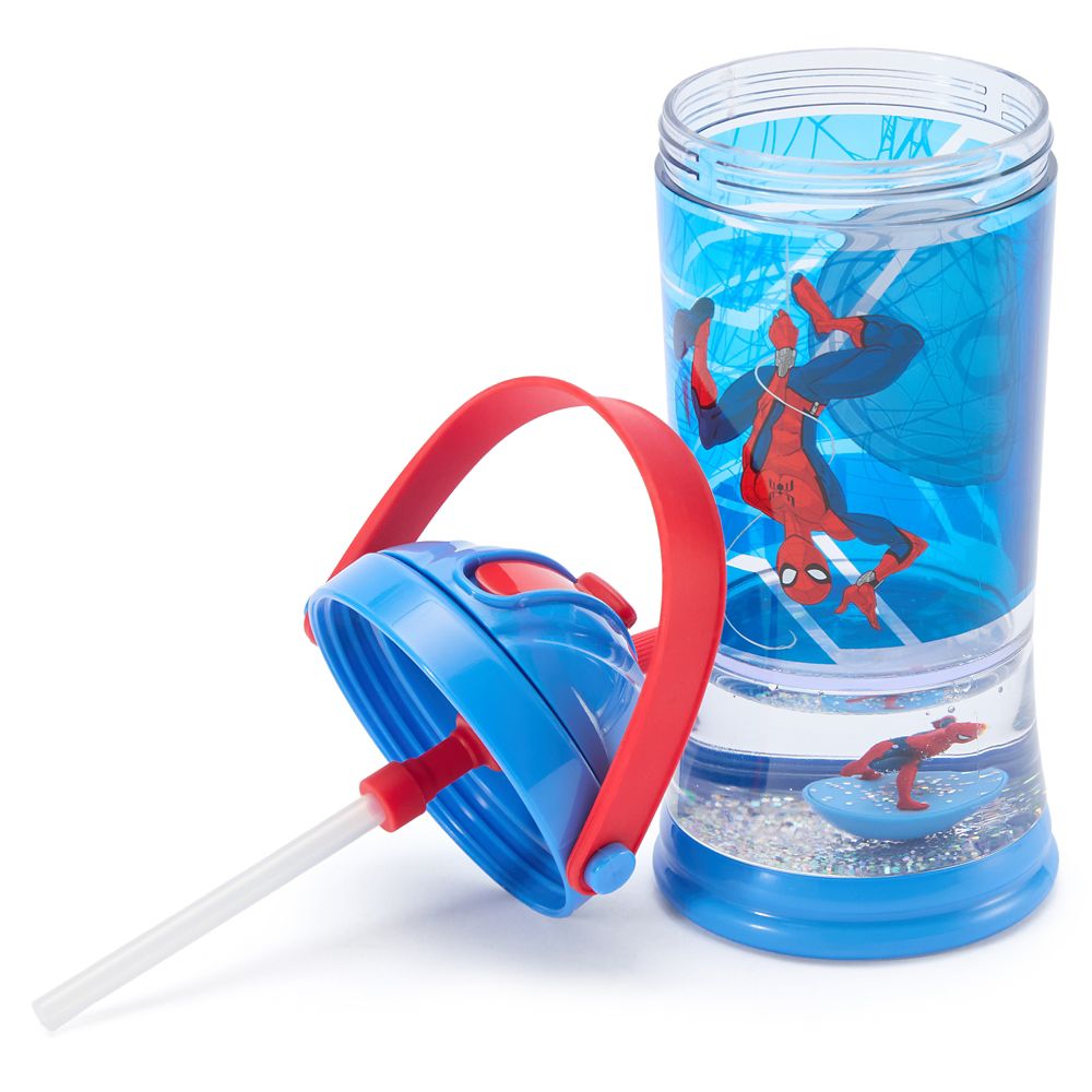 Spider-Man Snow Globe Water Bottle for Kids