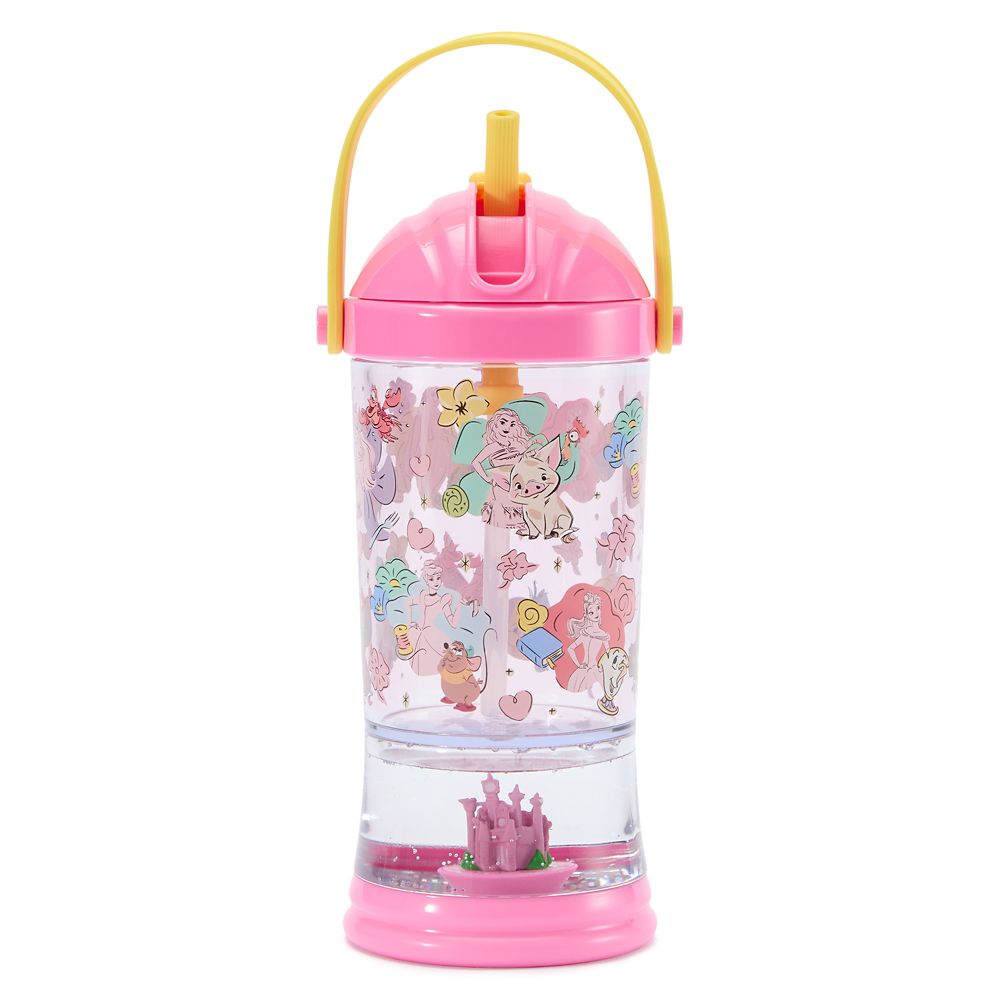 Disney Princess Snow Globe Water Bottle for Kids