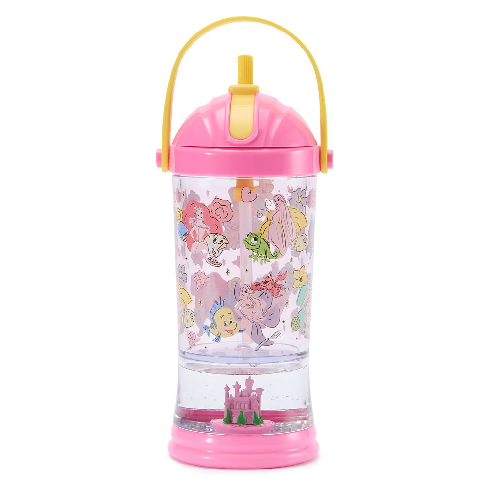 Disney Princess Snow Globe Water Bottle for Kids