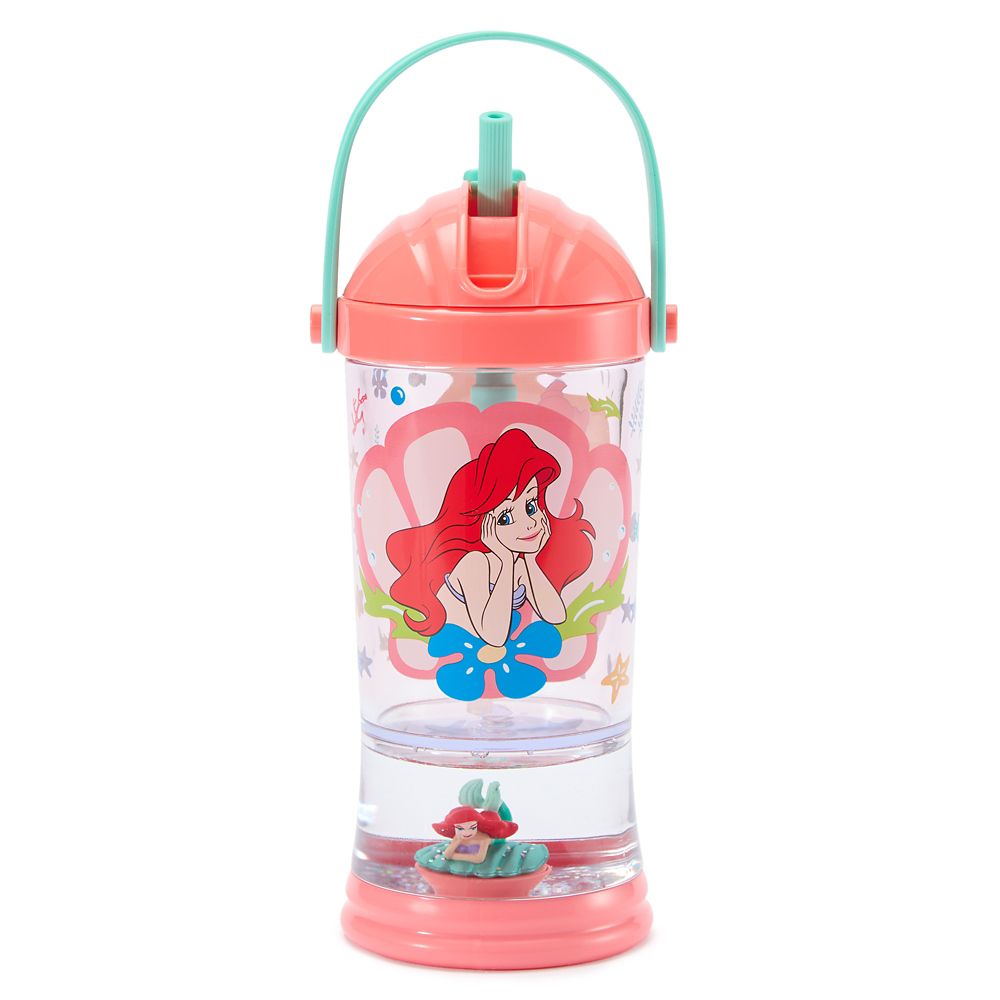 Ariel Snow Globe Water Bottle for Kids &ndash; The Little Mermaid