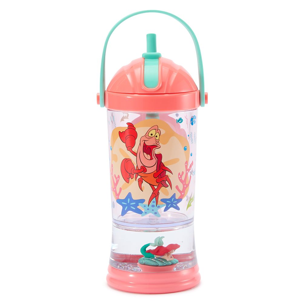 Ariel Snow Globe Water Bottle for Kids &ndash; The Little Mermaid