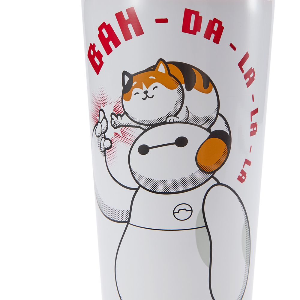Baymax and Mochi 19 oz. Stainless Steel Tumbler with Straw &ndash; Big Hero 6