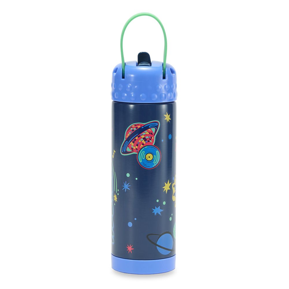 Stitch 16 oz. Stainless Steel Water Bottle with Built-In Straw &ndash; Lilo & Stitch