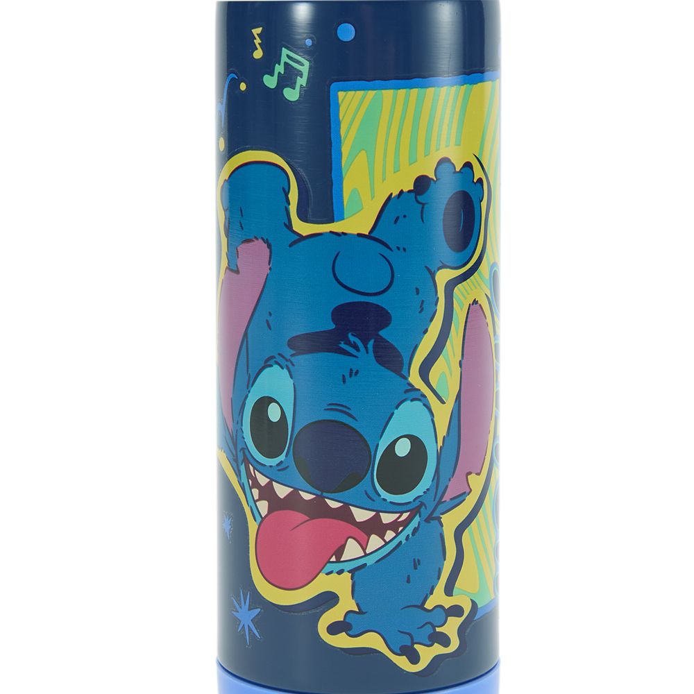 Stitch 16 oz. Stainless Steel Water Bottle with Built-In Straw &ndash; Lilo & Stitch