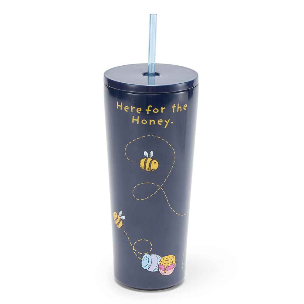 Winnie the Pooh and Pals 22 oz. Stainless Steel Travel Tumbler with Straw