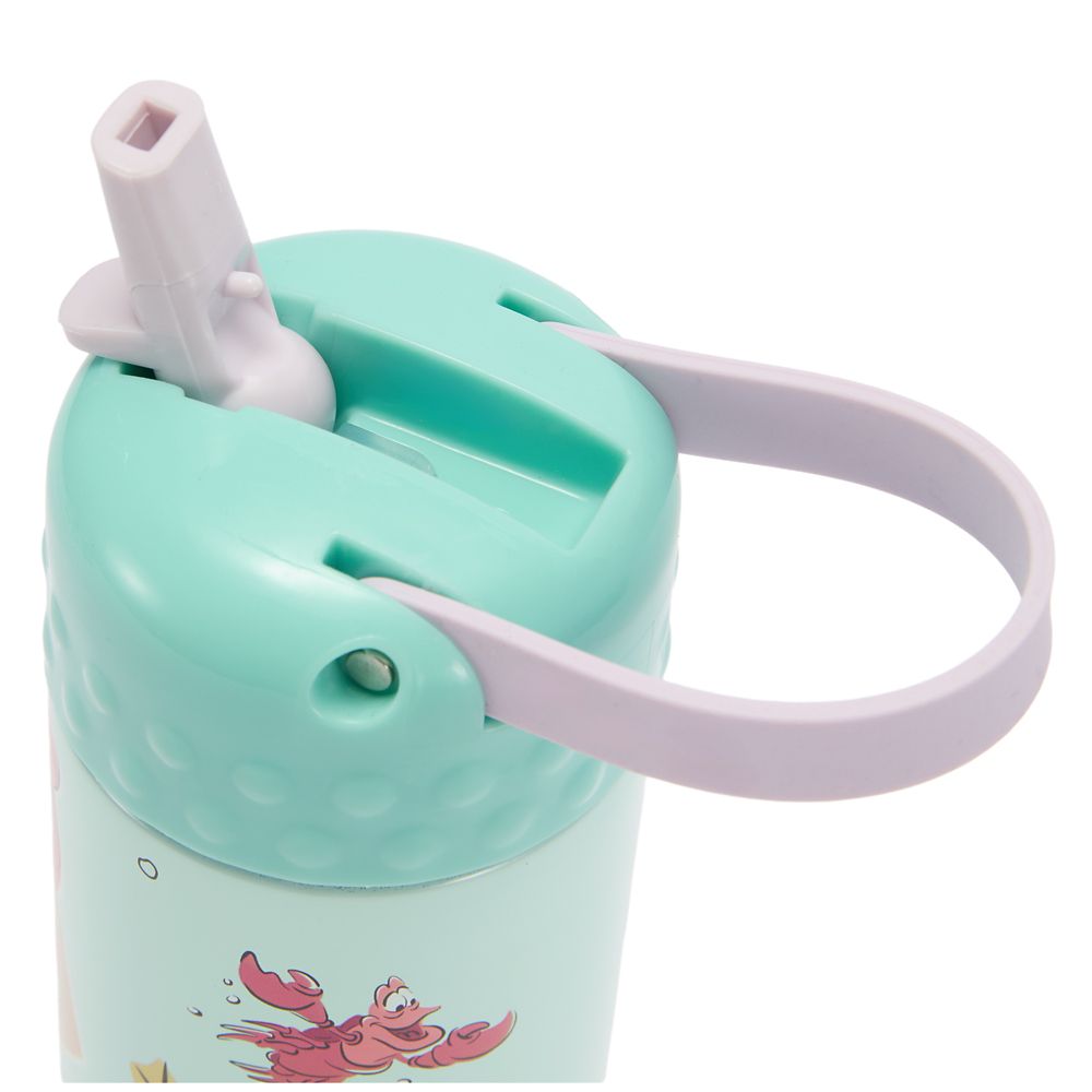 The Little Mermaid 16 oz. Stainless Steel Water Bottle with Built-In Straw